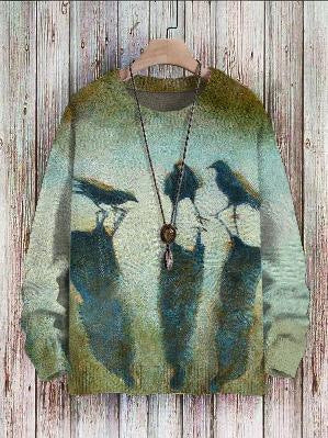 Men's Waffle Crew Neck Sweater