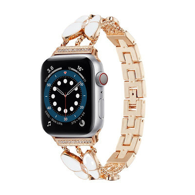 Upgrade your watch with this elegant resin diamond butterfly band. Stylish, durable, and perfect fit for women’s smartwatches. A must-have accessory!

