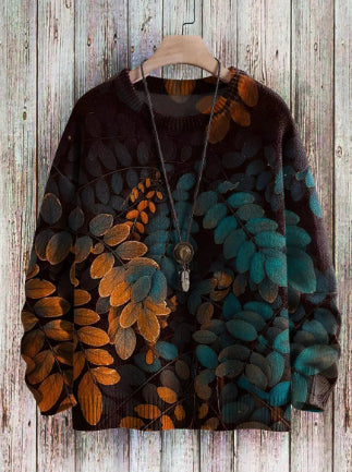 Men's Waffle Crew Neck Sweater