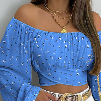 Blue Sleeveless Girly Top with Princess Sleeves - Sizes S-XL