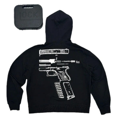Letter Print Hooded Zipper Sweatshirt | Long Sleeve Coat