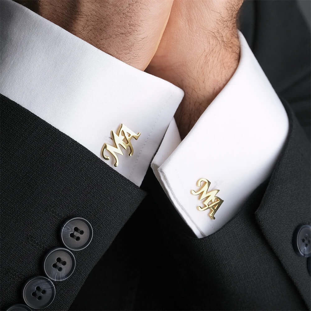 Personalized Name Metal CufflinksPersonalized Name Metal Cufflinks