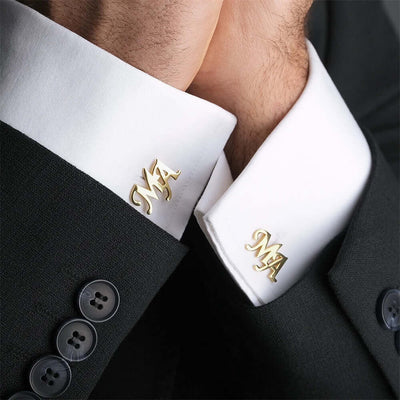 Personalized Name Metal CufflinksPersonalized Name Metal Cufflinks