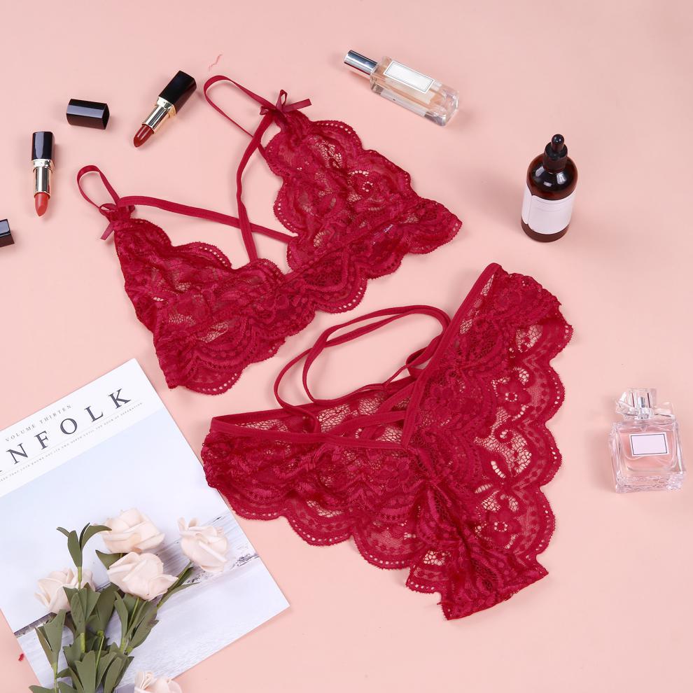 Plus Size Lace Two-piece Lingerie Set – Sexy & Comfortable