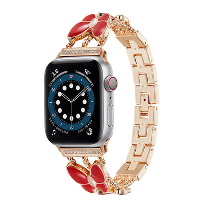 Upgrade your watch with this elegant resin diamond butterfly band. Stylish, durable, and perfect fit for women’s smartwatches. A must-have accessory!


