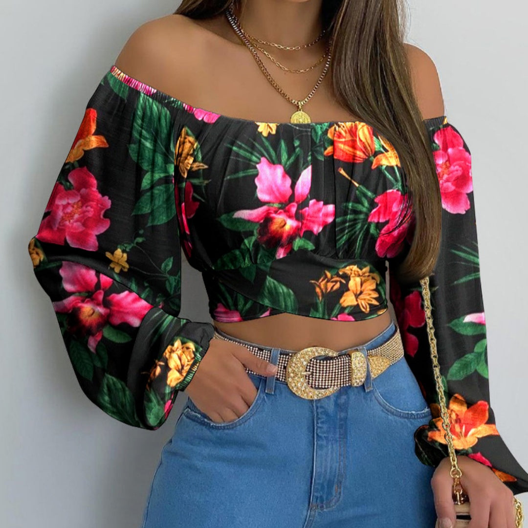 Blue Sleeveless Girly Top with Princess Sleeves - Sizes S-XL